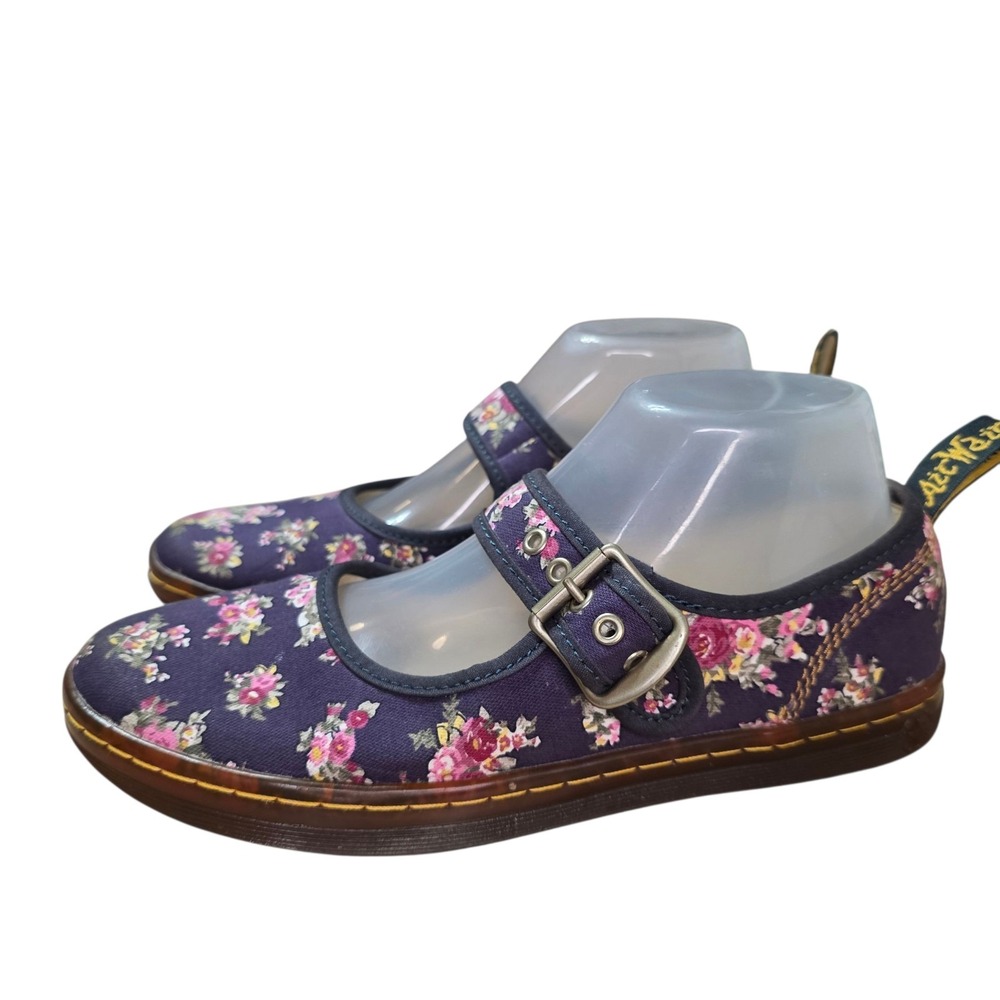 Dr. Martens Purple Floral Flats size 39/8